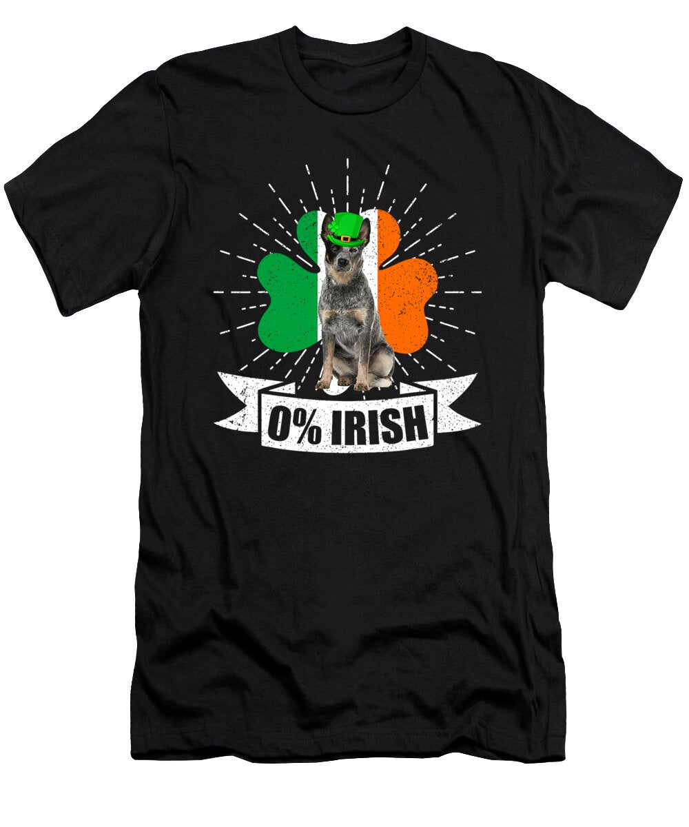 0 Irish Ireland Flag Blue Heeler Dog St Day Natalie Lidford T-Shirt