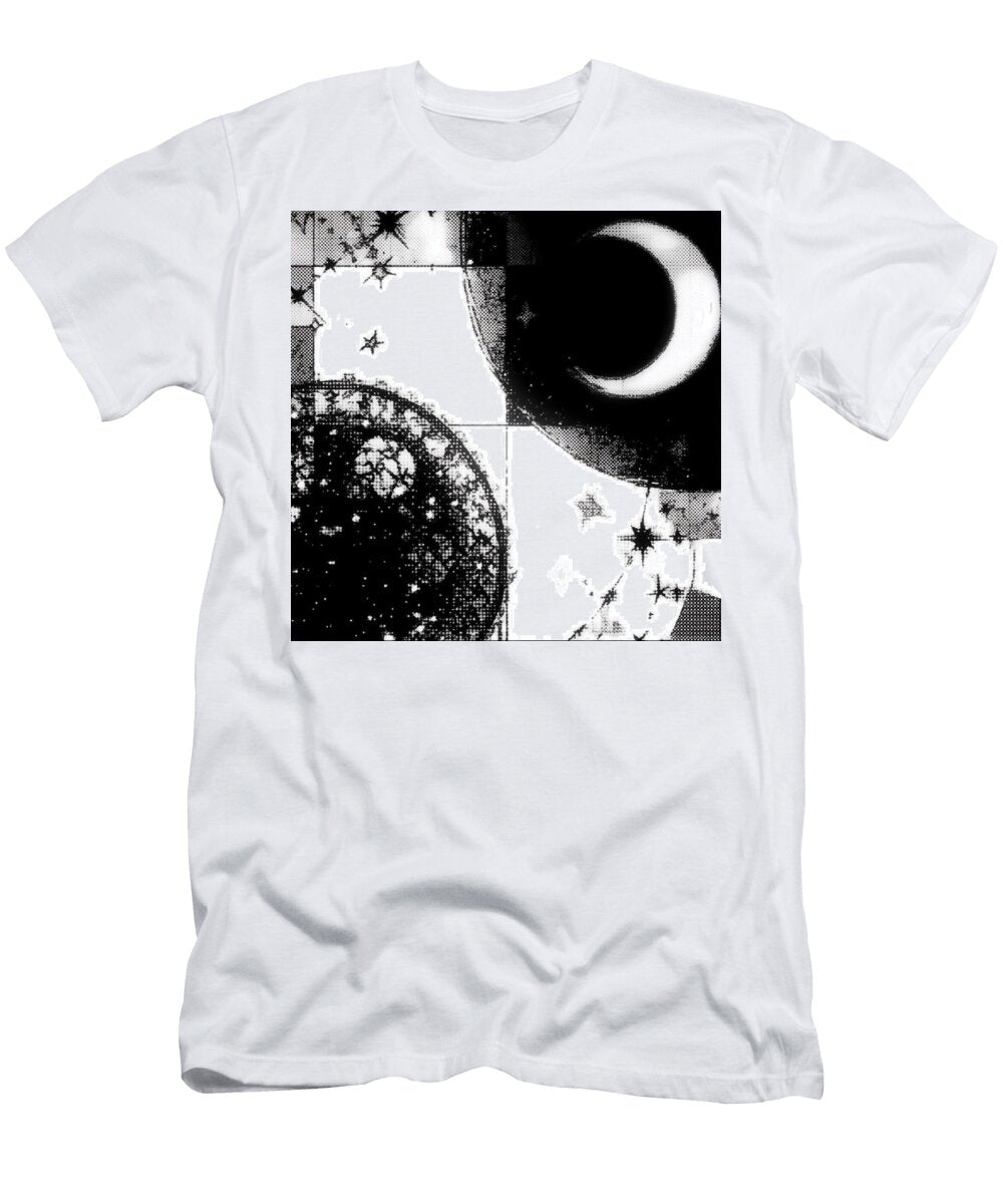 021 Celestial Bodies in Black and White Nikolay Panov T-Shirt