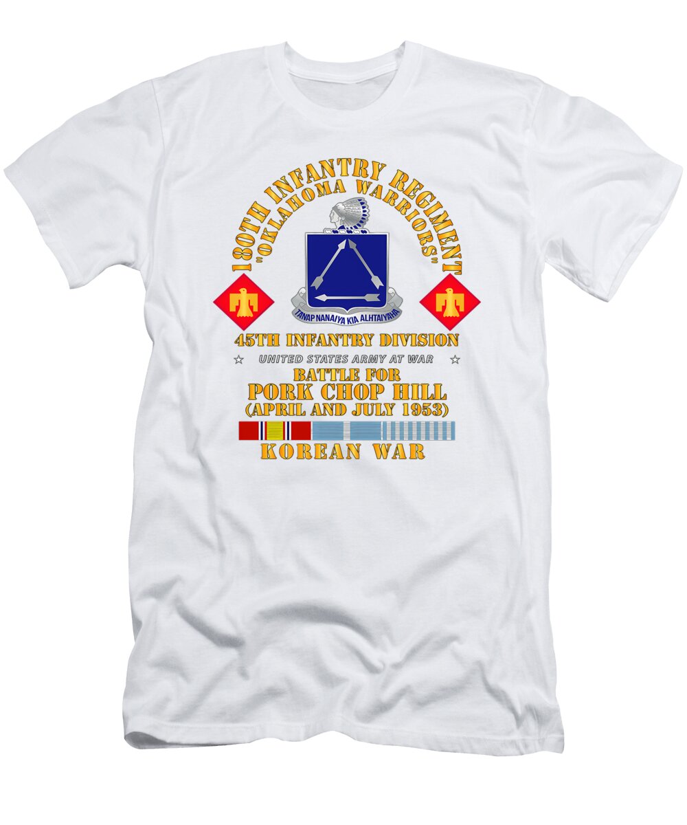 1 180th Infantry Regiment Emblem Milar Style T-Shirt