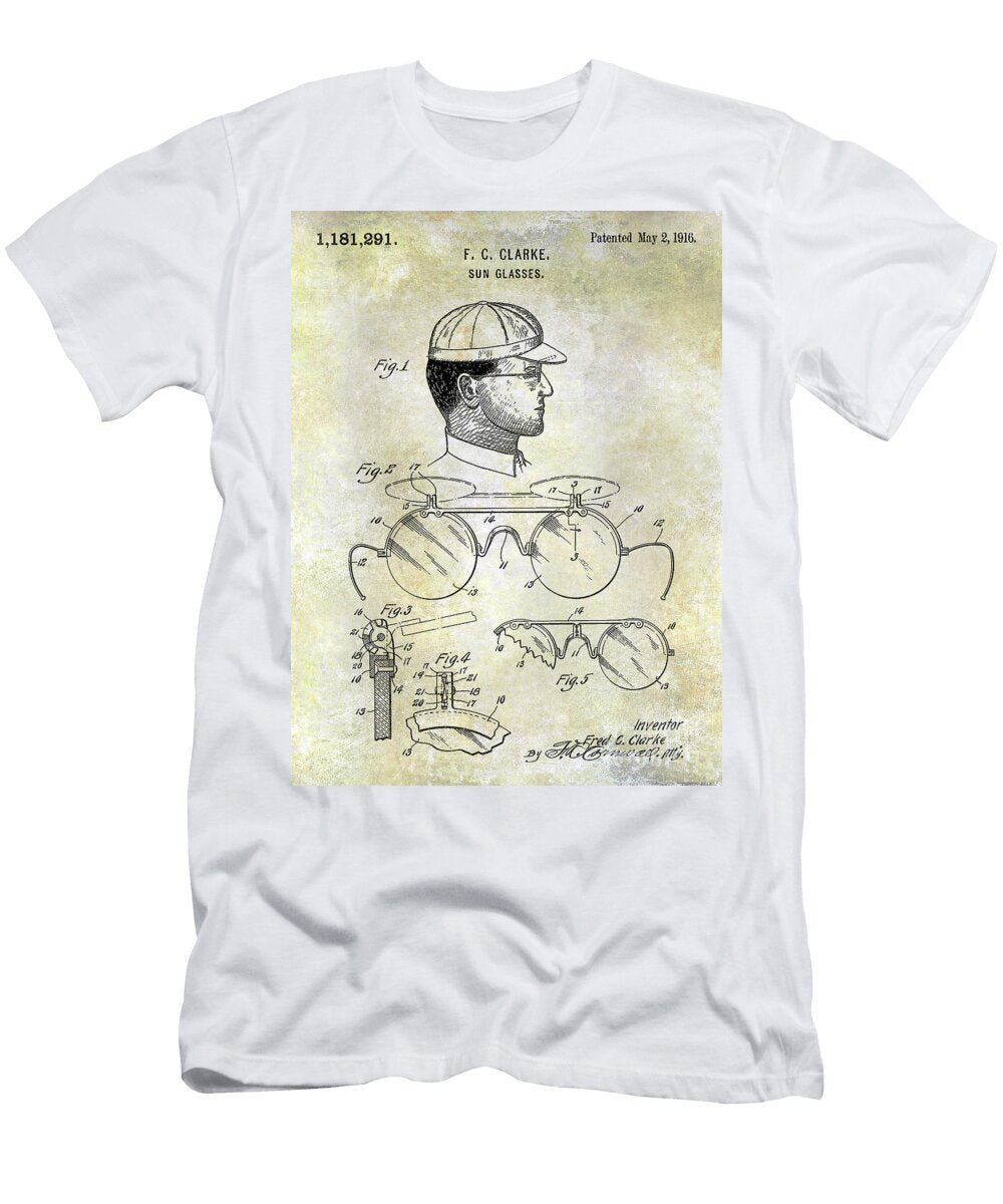 1 1916 Sunglasses Patent Jon Neidert T-Shirt