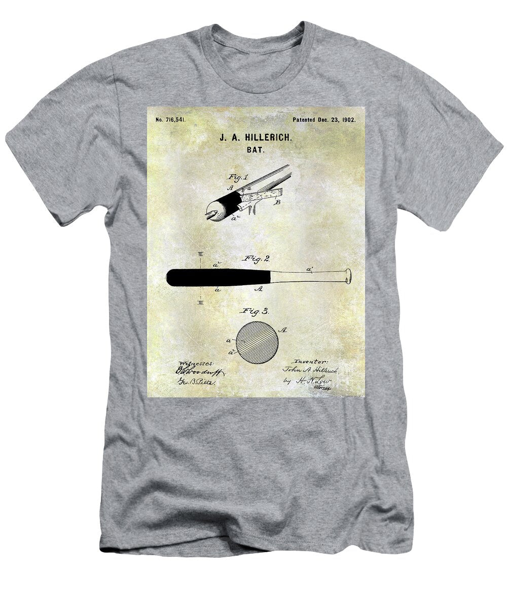 1 1920 Baseball Bat Patent Jon Neidert T-Shirt