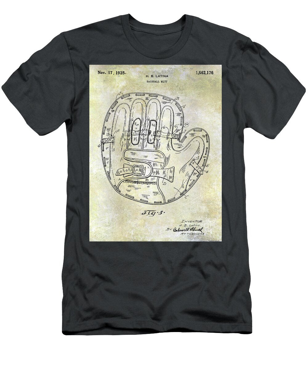 1 1925 Baseball Glove Patent Jon Neidert T-Shirt