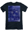 1 1927 Football Patent Drawing Blue Jon Neidert T-Shirt