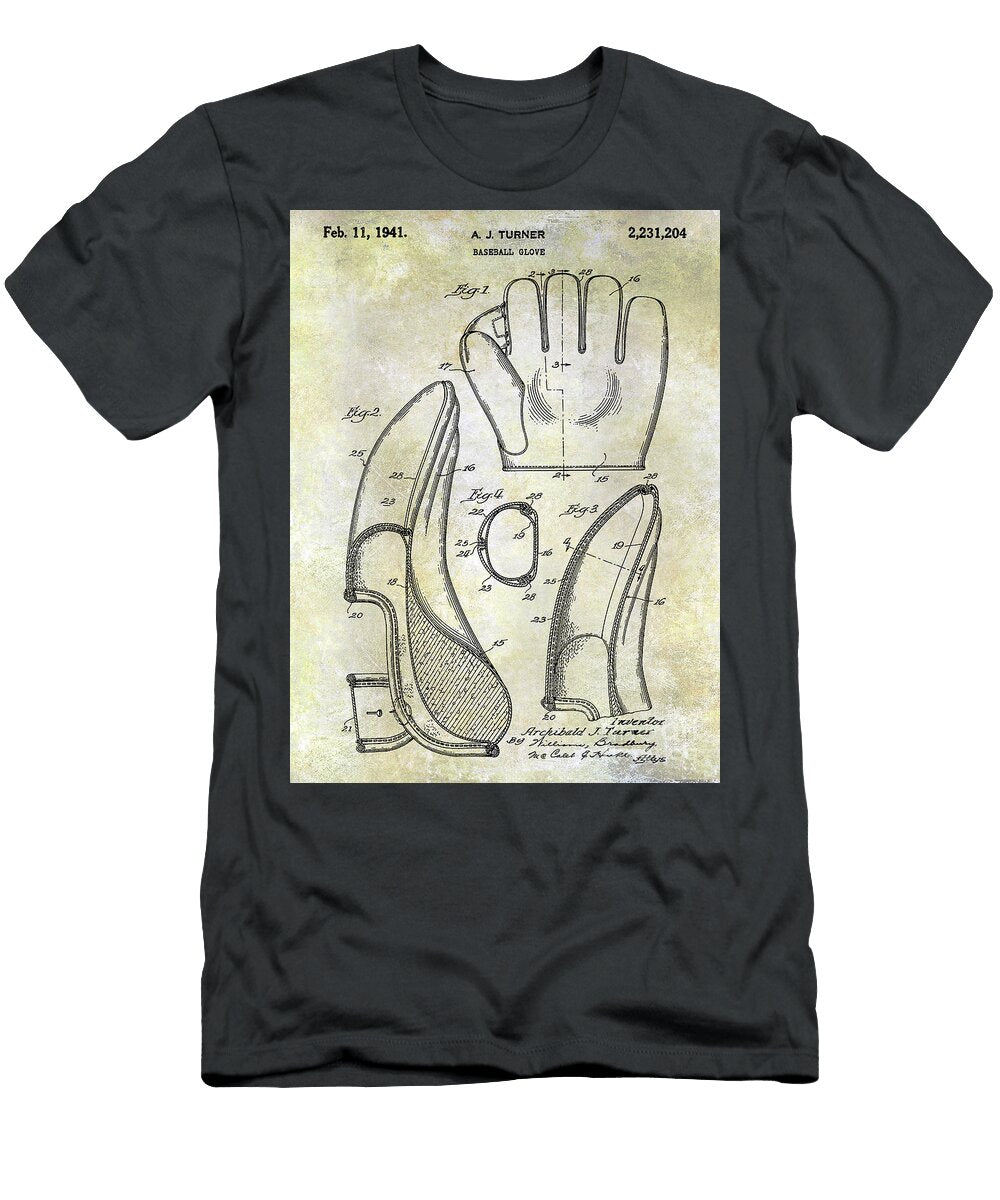 1 1941 Baseball Glove Patent Jon Neidert T-Shirt