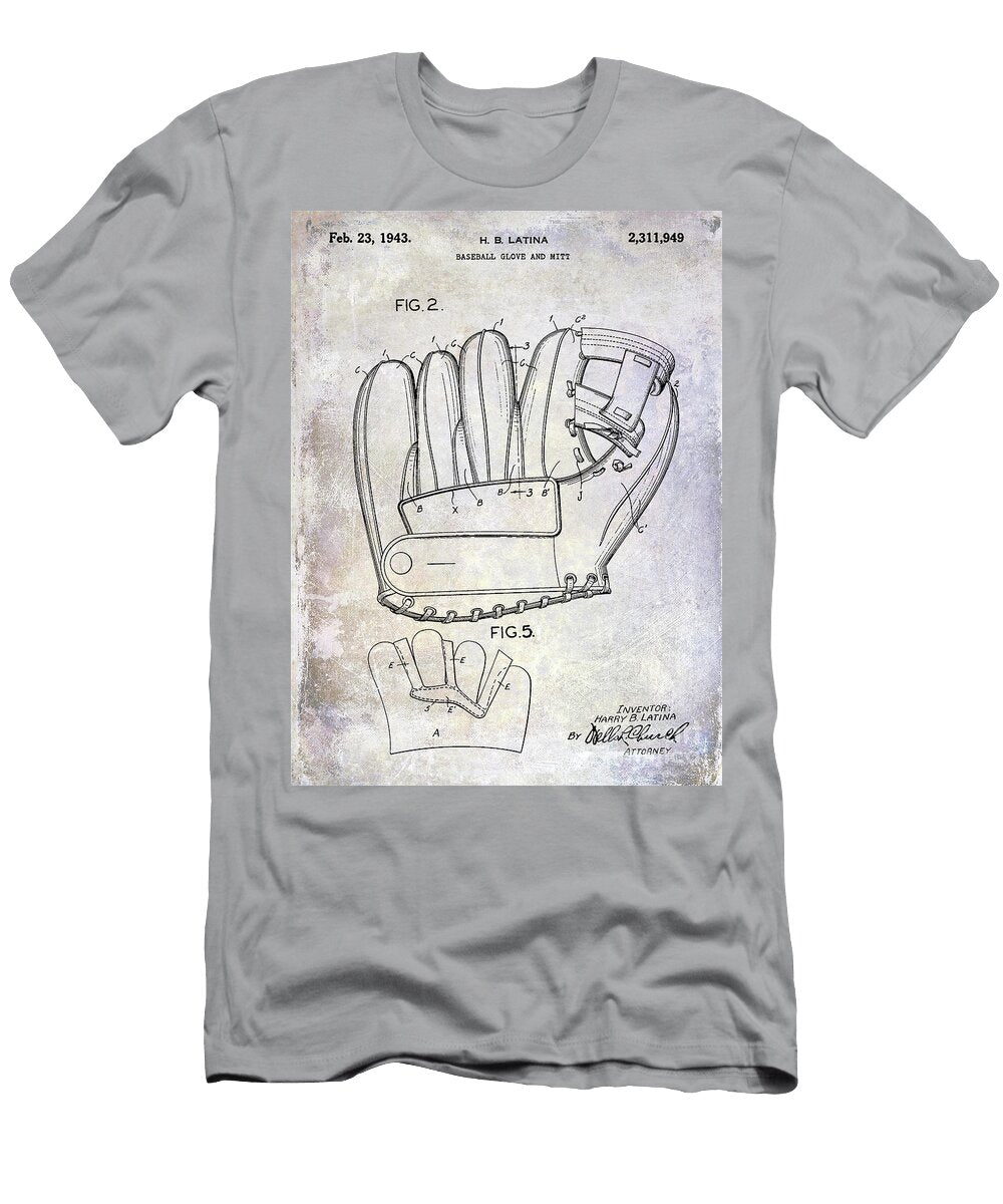 1 1943 Baseball Glove Patent Jon Neidert T-Shirt