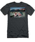 1 a Hunter Uses a Call to Lure Geese Corey Rich T-Shirt