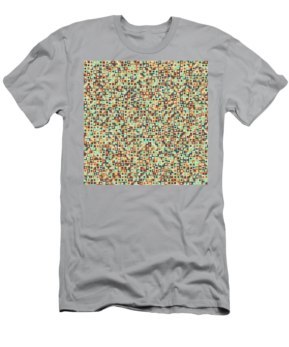 1 Abstract Geometric Pattern Generative Computational Art Illustration Herbert T-Shirt
