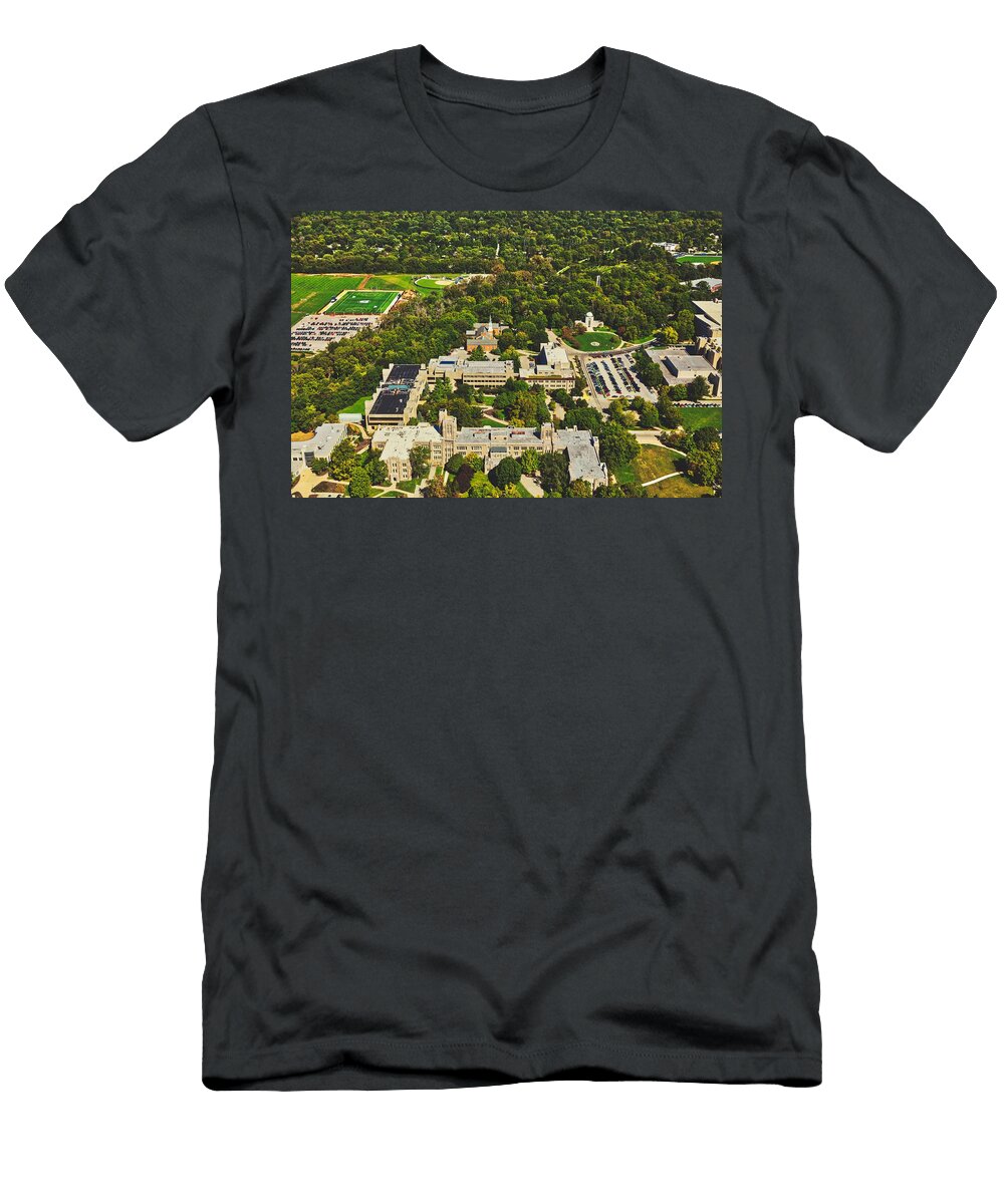 1 Aerial View of Butler University Mountain Dreams T-Shirt