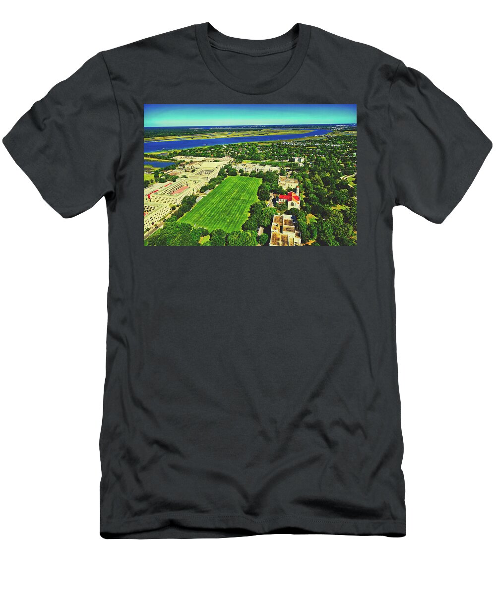 1 Aerial View of the Citadel Library of Congress T-Shirt
