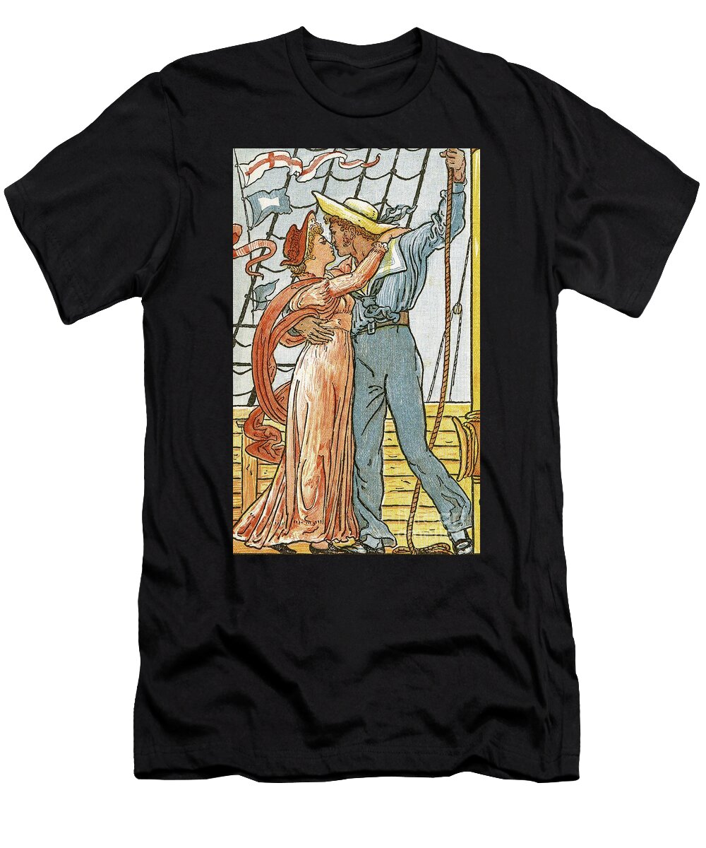 1 Black Eyed Susan Song Illustration From Pan Pipes Walter Crane T-Shirt