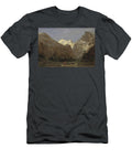 1 Boating Through Yosemite Valley with Half Dome in the Distance Albert Bierstadt T-Shirt