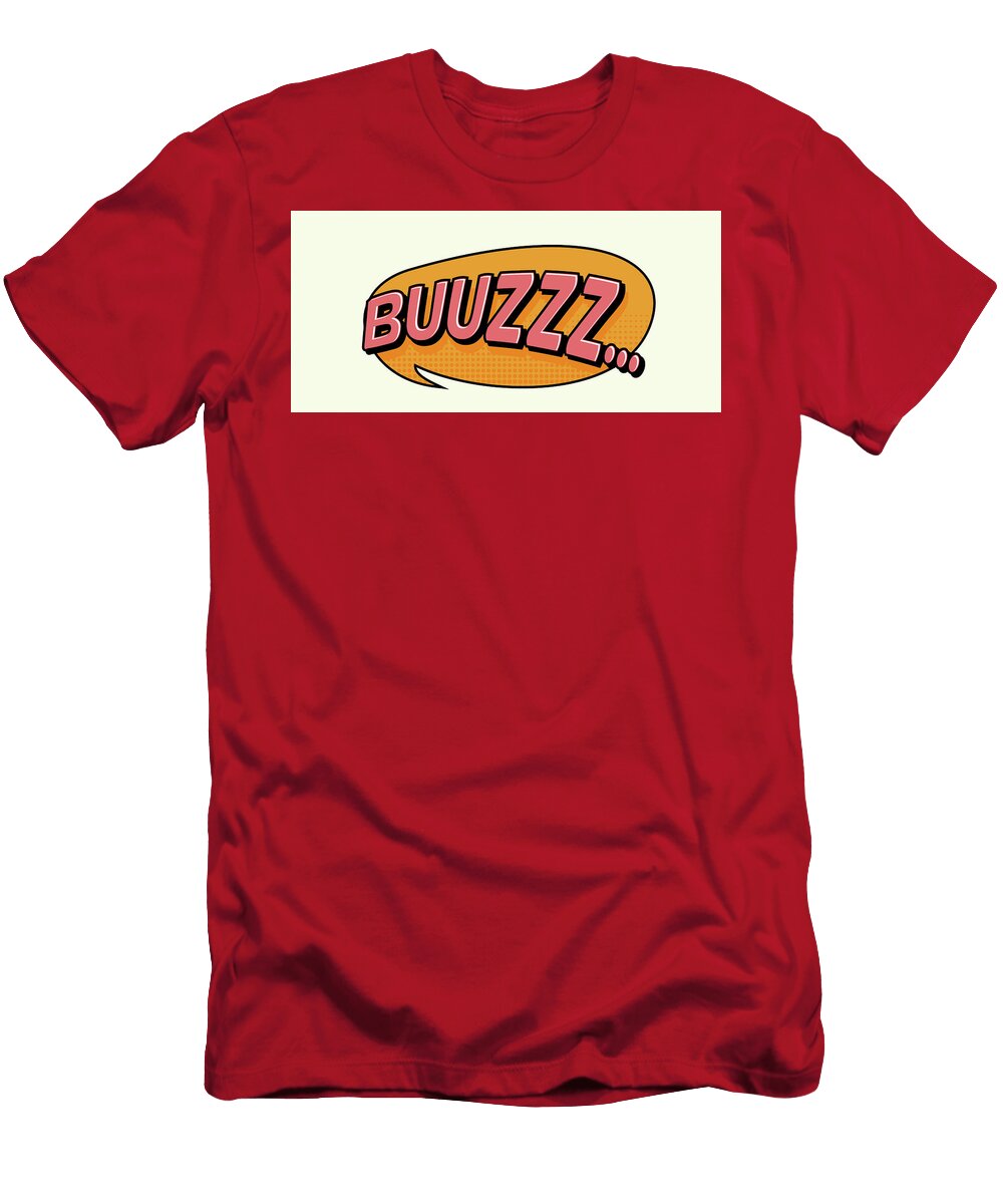 1 Buuzzz Comic Speech Bubble Print on Demand T-Shirt
