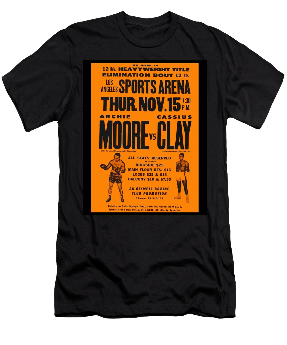 1 Cassius Clay V Archie Moore Motionage Designs T-Shirt