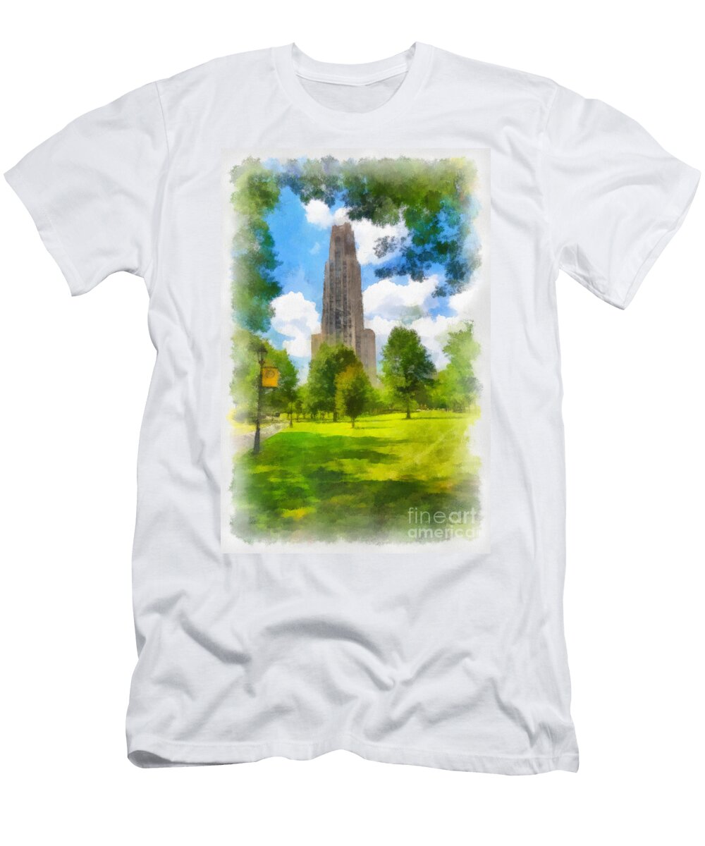 1 Cathedral of Learning University of Pittsburgh Amy Cicconi T-Shirt