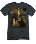 1 Christ on the Cross with Saint Catherine of Siena Saint Dominic and an Angel Anthony Van Dyck T-Shirt