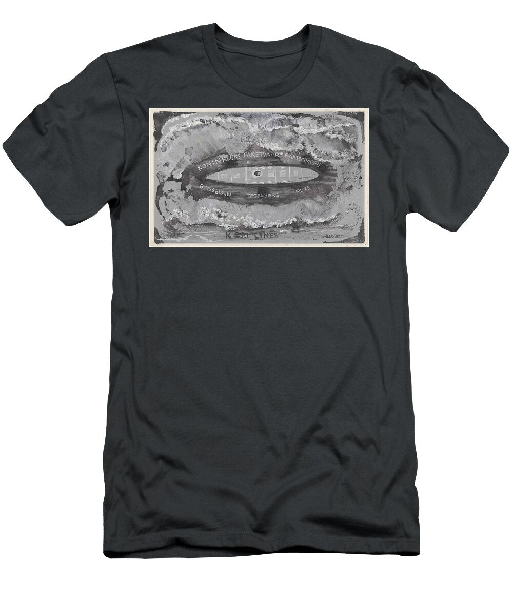 1 Design for Vignette of the Koninklijke Paketvaart Maatschappij Carel Adolph Lion Cachet 1874 194 Carel Adolph Lion Cachet T-Shirt