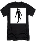 1 Female Cornhole Player Throwing Bag Front View Silhouette Aloysius Patrimonio T-Shirt