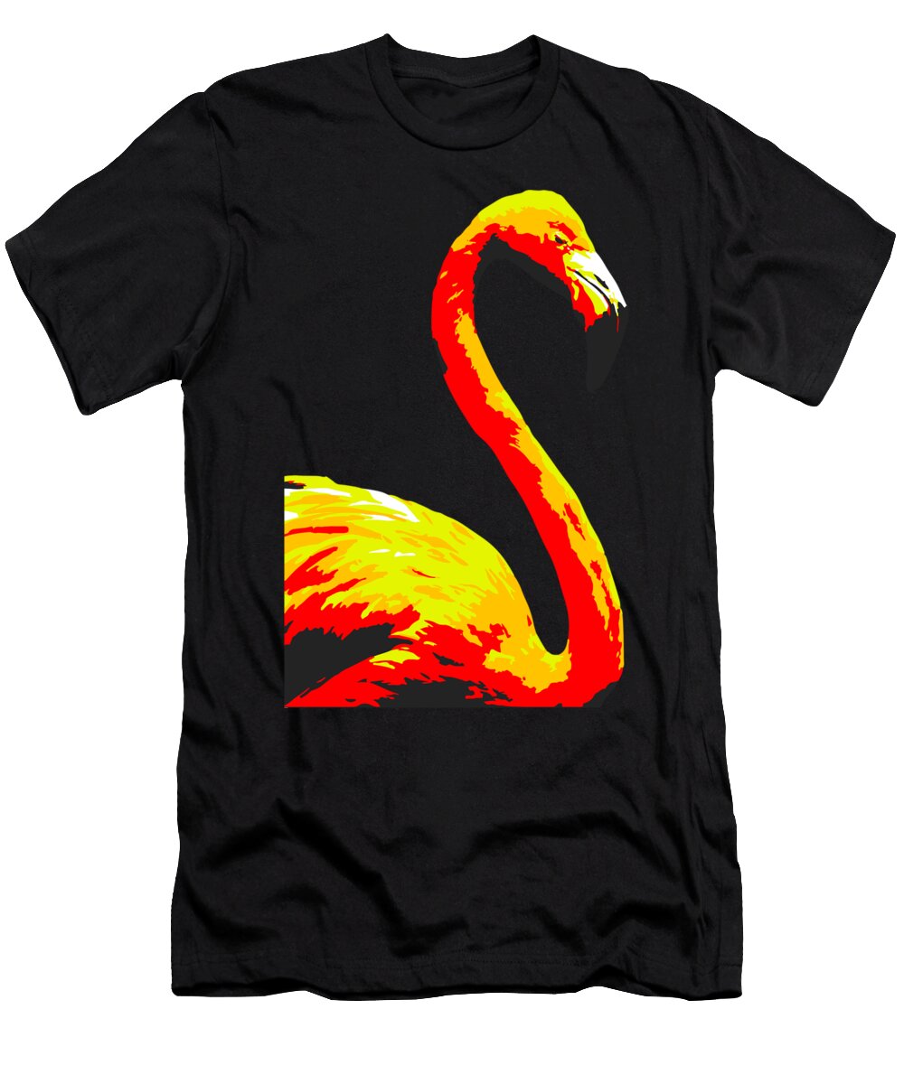 1 Flamingo Black Gryphon T-Shirt
