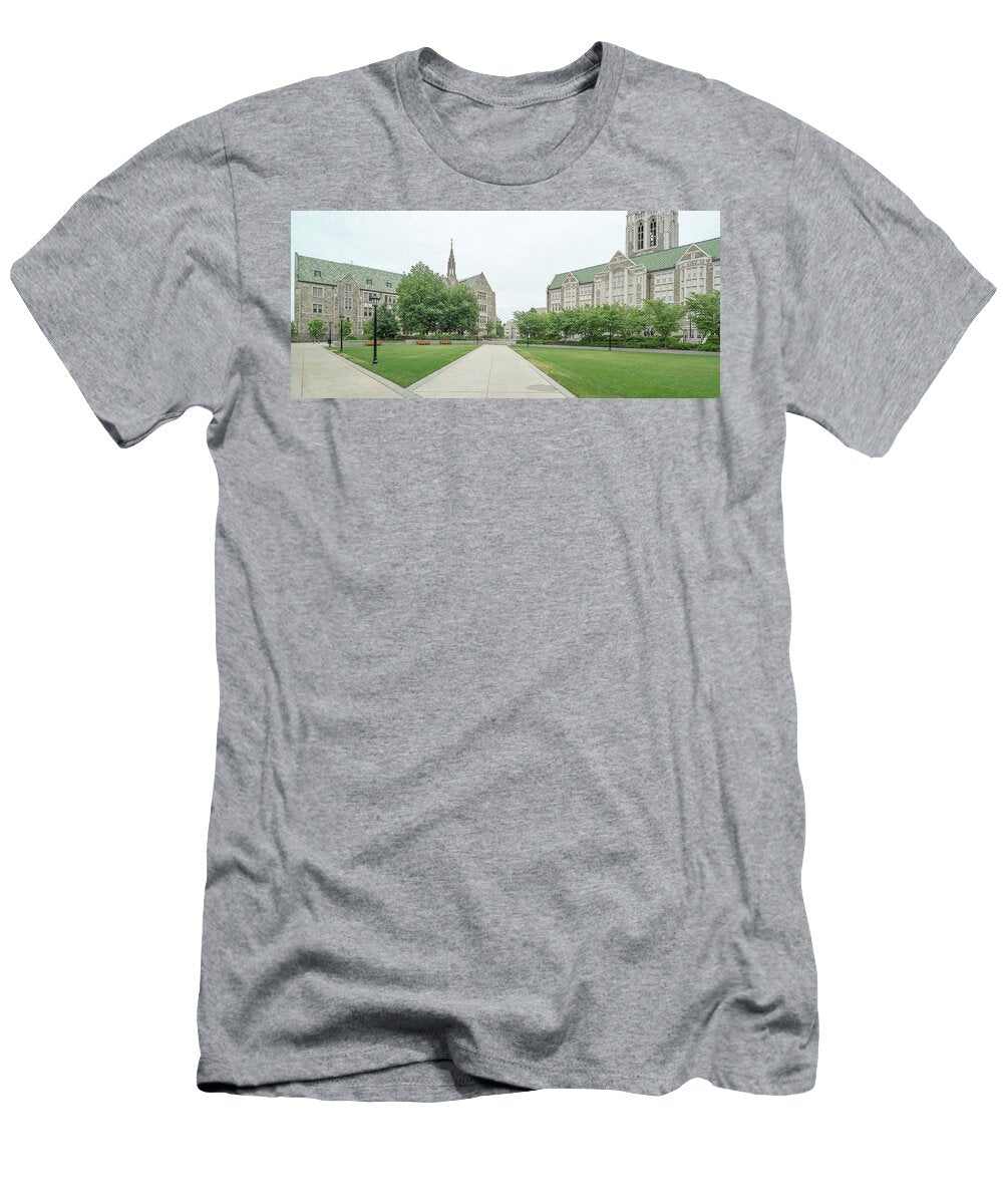 1 Gasson Hall At Boston College Panoramic Images T-Shirt