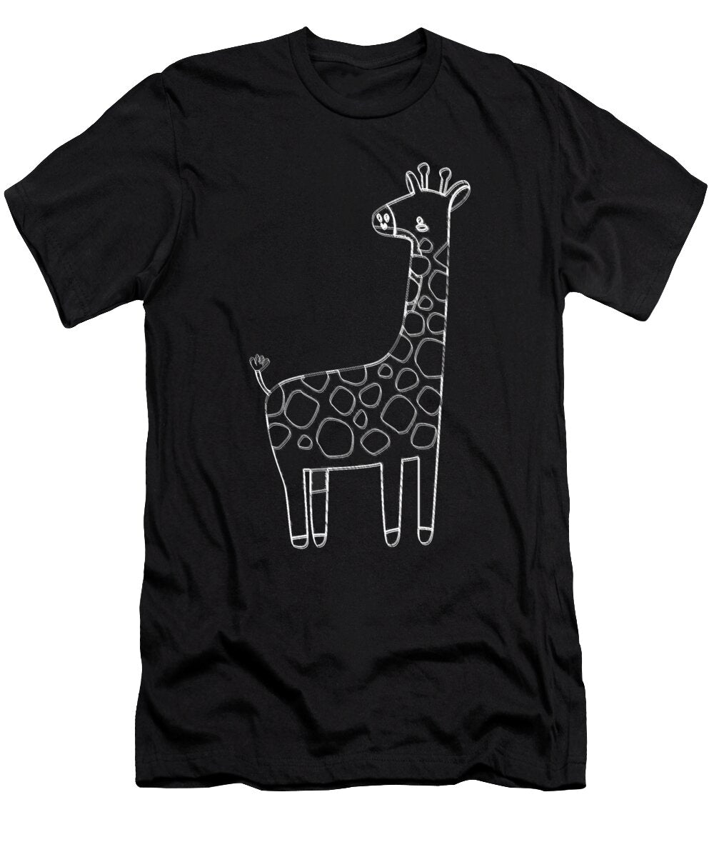 1 Giraffe Lineart Manuel Schmucker T-Shirt