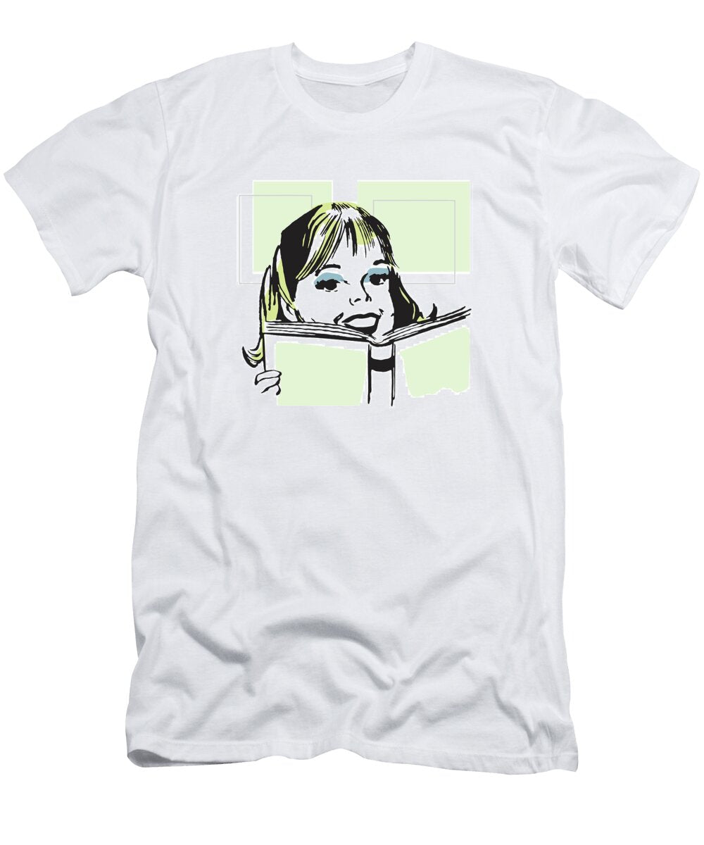 1 Girl Reading Csa Images T-Shirt