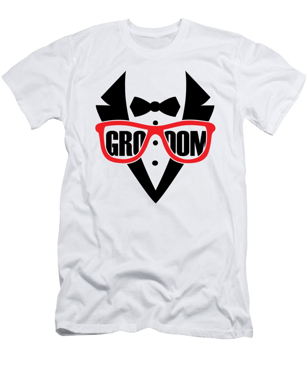 1 Groom Wedding Married Cool Men Suit Marriage Florian Dold Art T-Shirt