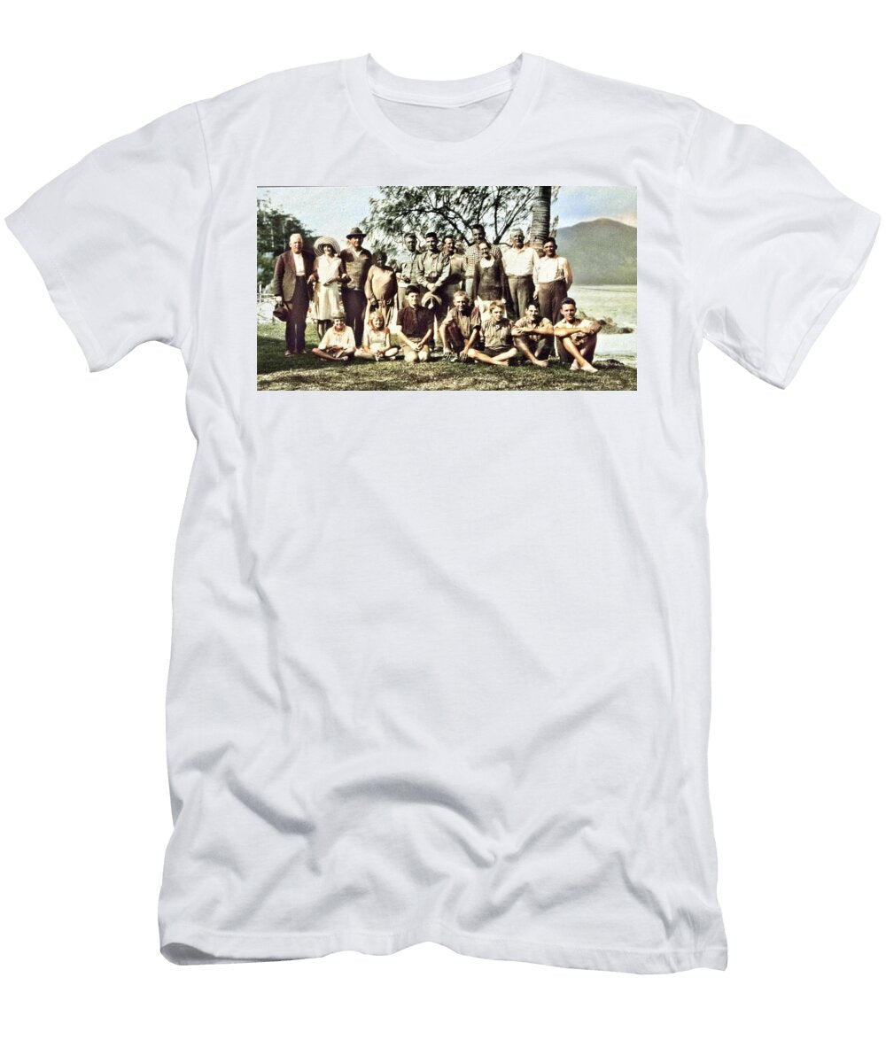 1 Group Portrait of Sophomore Basketball Team 1908 Colorized By Ahmet Asar Ahmet Asar T-Shirt