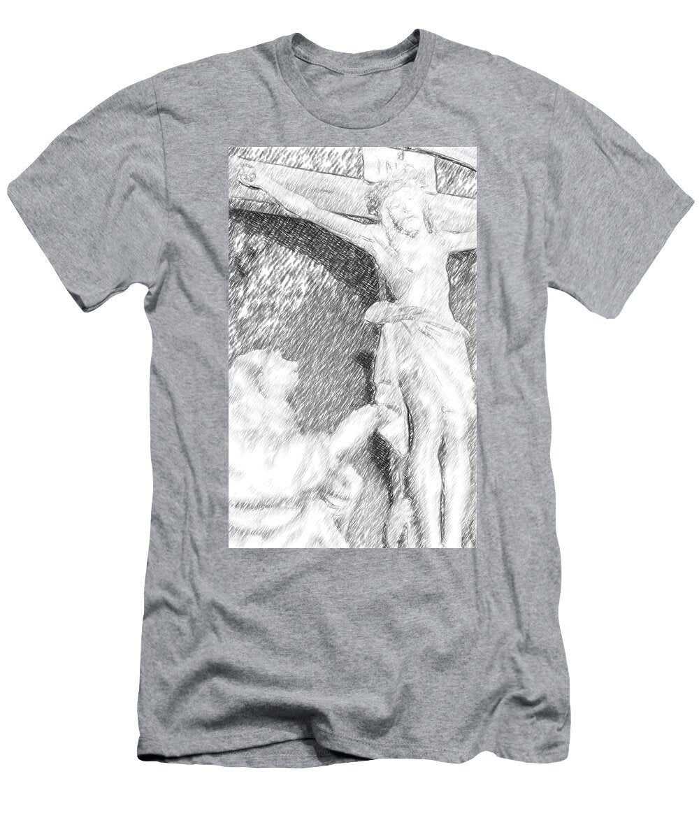 1 Illustration of Jesus Christ Crucified Gone with the Wind T-Shirt