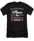 1 Kindergarten Where the Adventure Begins Licensed Art T-Shirt