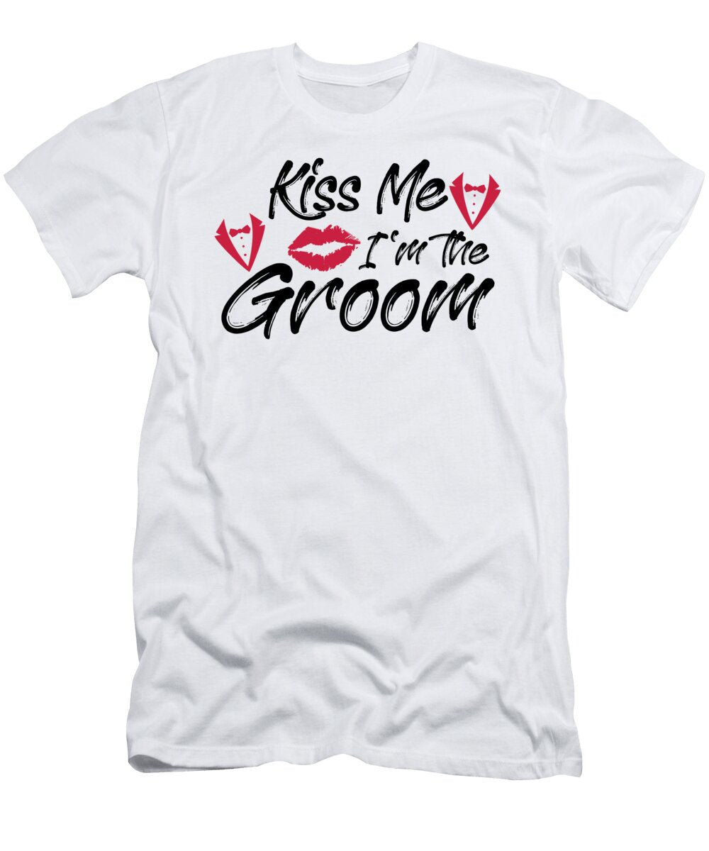 1 Kiss Me Im the Groom Wedding Married Men Florian Dold Art T-Shirt