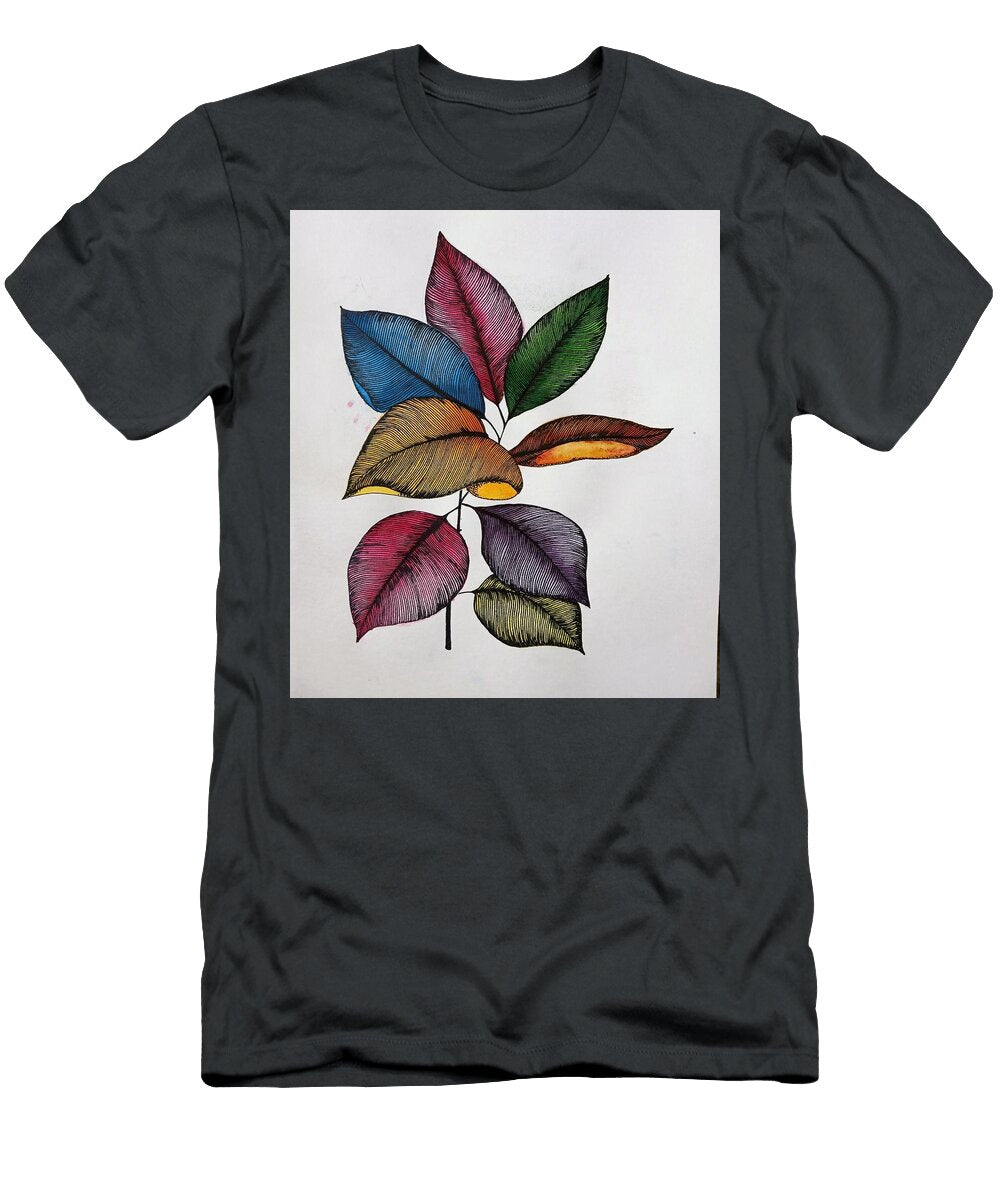 1 Leaf Painting Sakshi Semwal T-Shirt