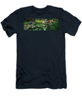 1 Lilies in a Pond At Japanese Garden Panoramic Images T-Shirt