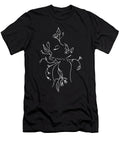 1 Lineart Lady with Plants Manuel Schmucker T-Shirt