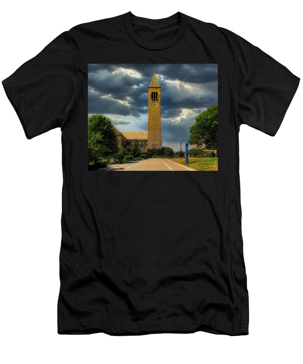 1 Mc Graw Tower and Iris Library Cornell University Library of Congress T-Shirt