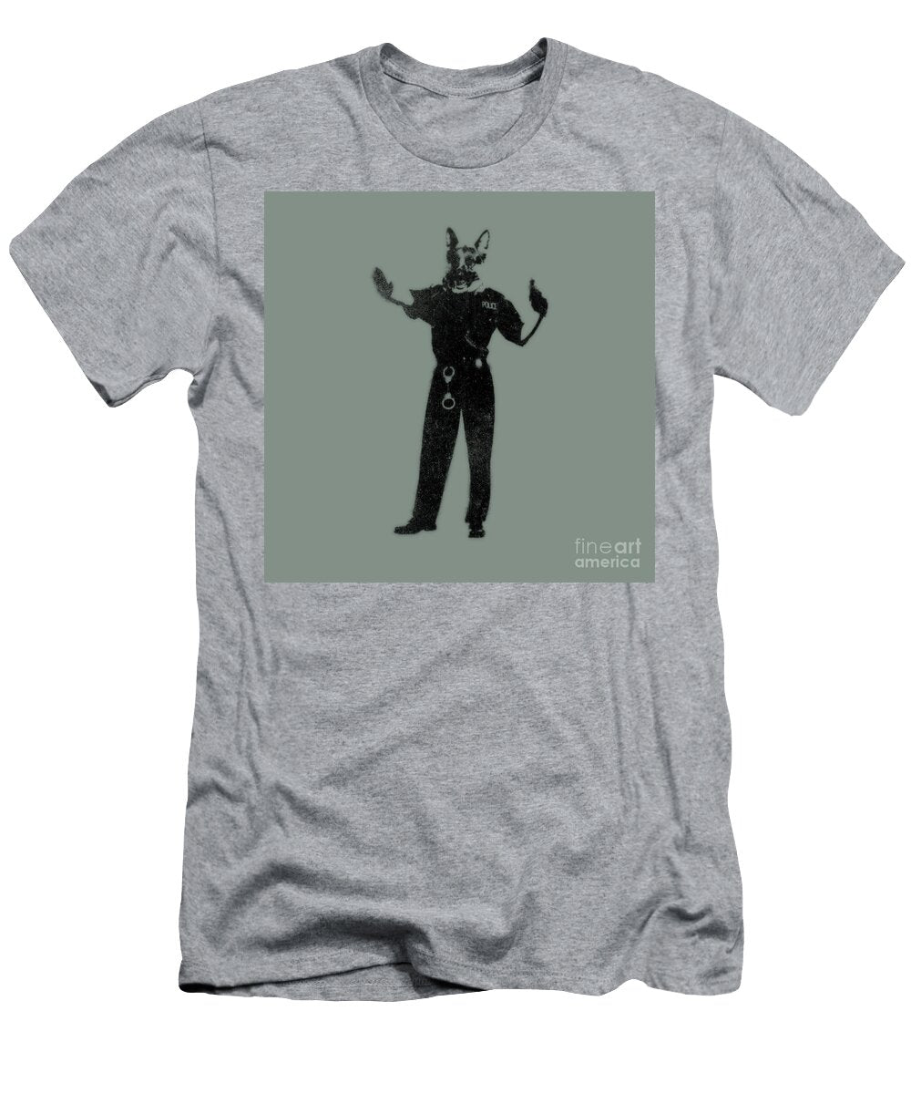 1 Police Dog Pixel Chimp T-Shirt