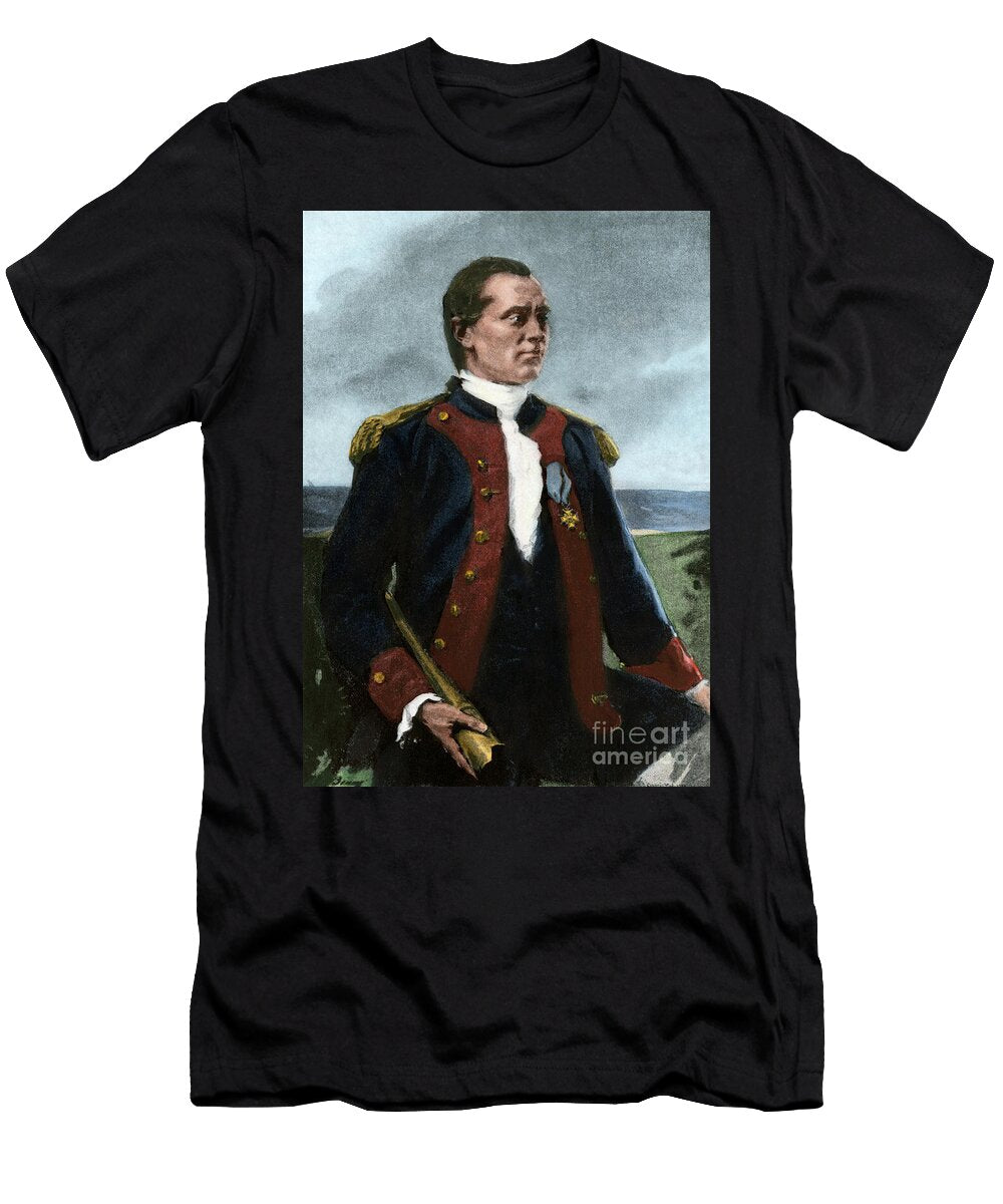 1 Portrait of Captain John Paul Jones American School T-Shirt