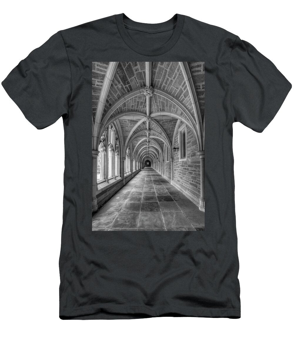 1 Princeton University Hallway Iii Bw Susan Candelario T-Shirt