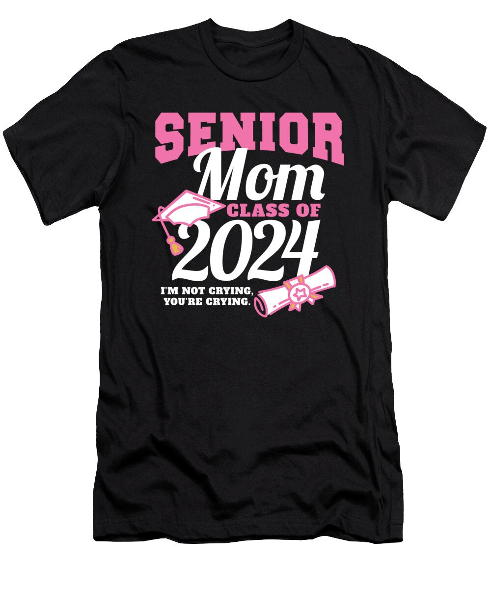 1 Proud Mama of a Senior Mom Class of 2024 Graduation Party Maximus Designs T-Shirt