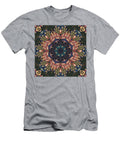 1 Seamless Tracery Tile Mehndi Design Ethnic Ornament Colorful Doodle Symmetry Texture Folk Traditional Spiritual Tribal Design Curved Doodling Motif Color Art Denis Shlykov T-Shirt