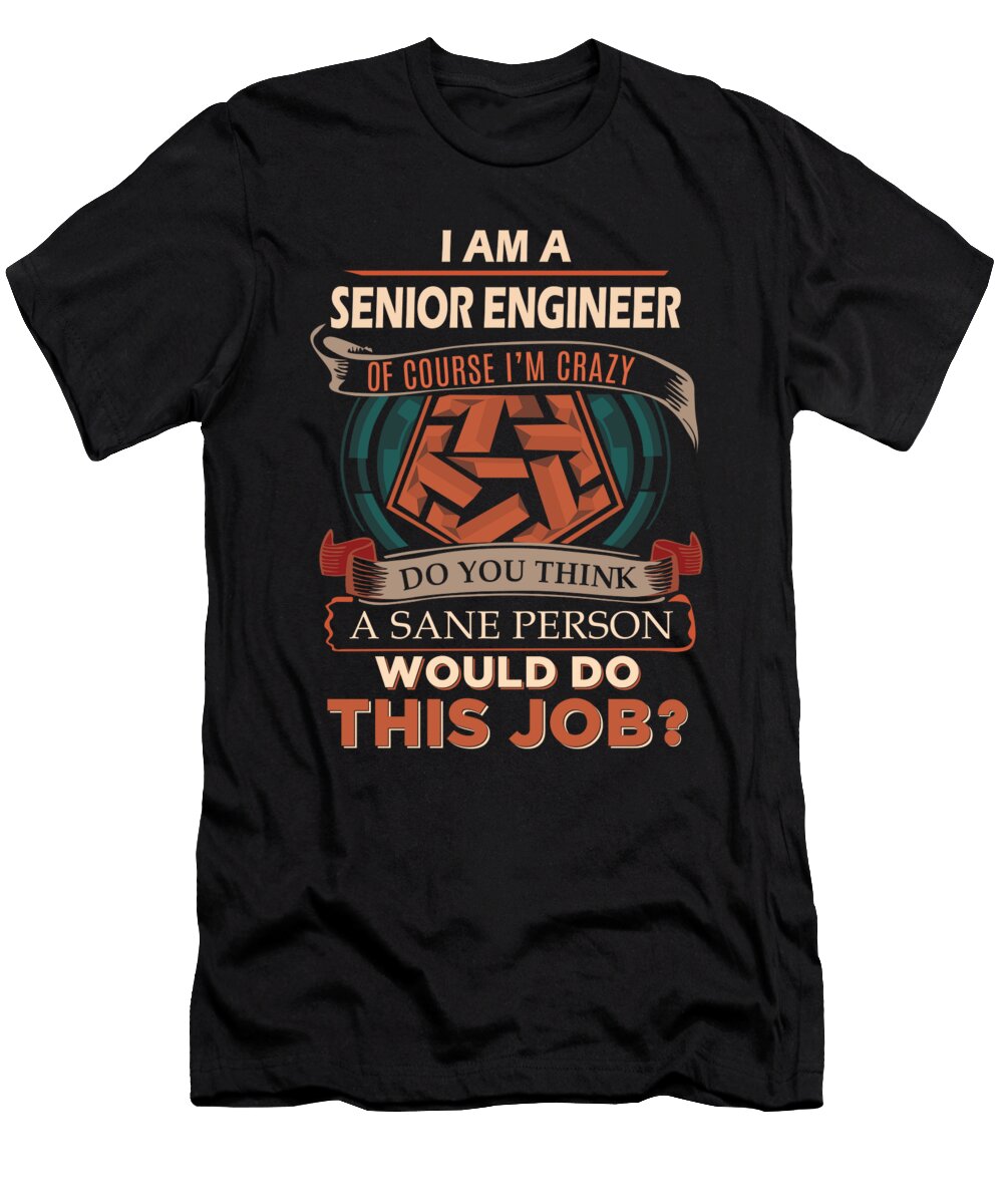 1 Senior Engineer We Do Precision Job Gift Item Shi Hu Kang T-Shirt