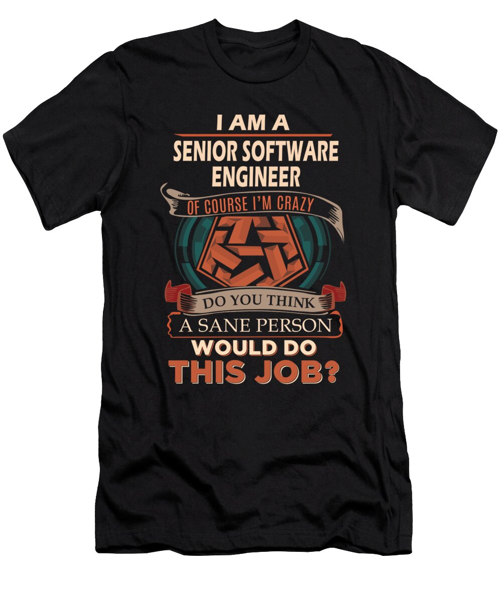 1 Senior Software Engineer We Do Precision Job Gift Item Shi Hu Kang T-Shirt