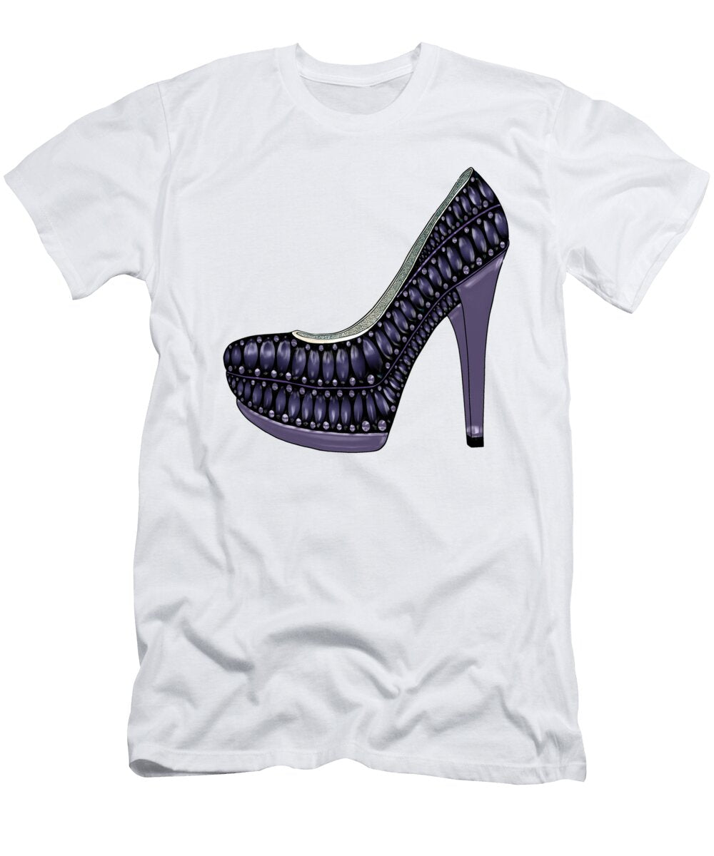 1 Shoe Dles Dark Purple Patricia Burke T-Shirt