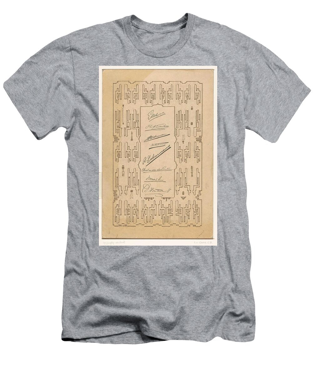 1 Signature Sheet on the Occasion of the Twenty Fifth Anniversary of the Nv Philips Light Bulb Factory Carel Adolph Lion Cachet T-Shirt