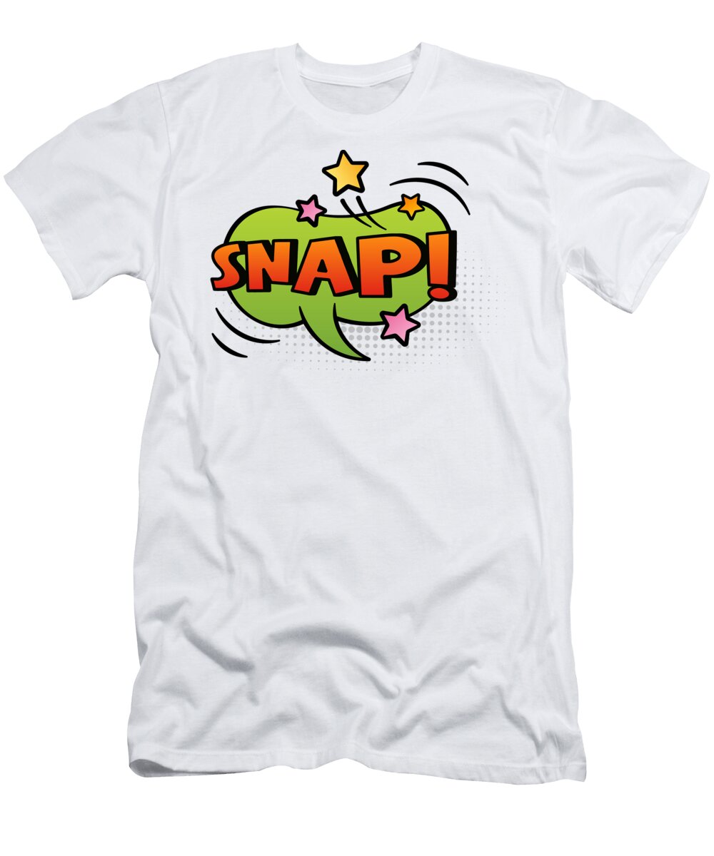 1 Snap Comic Speech Bubble Print on Demand T-Shirt
