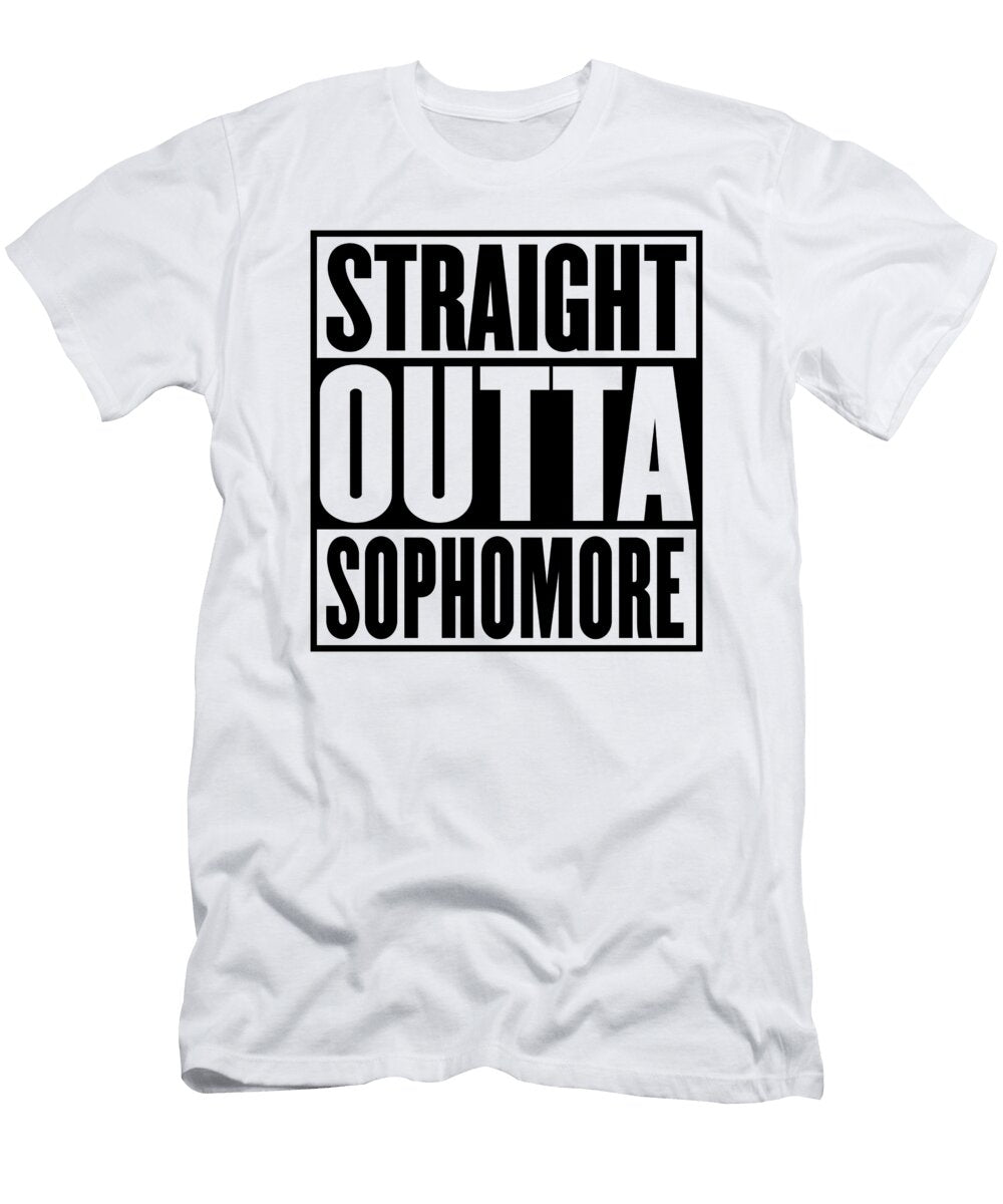 1 Straight Outta Sophomore Year Graduation Jensen Cena T-Shirt