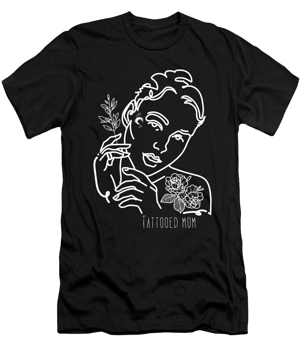 1 Tattooed Mother Lineart Manuel Schmucker T-Shirt