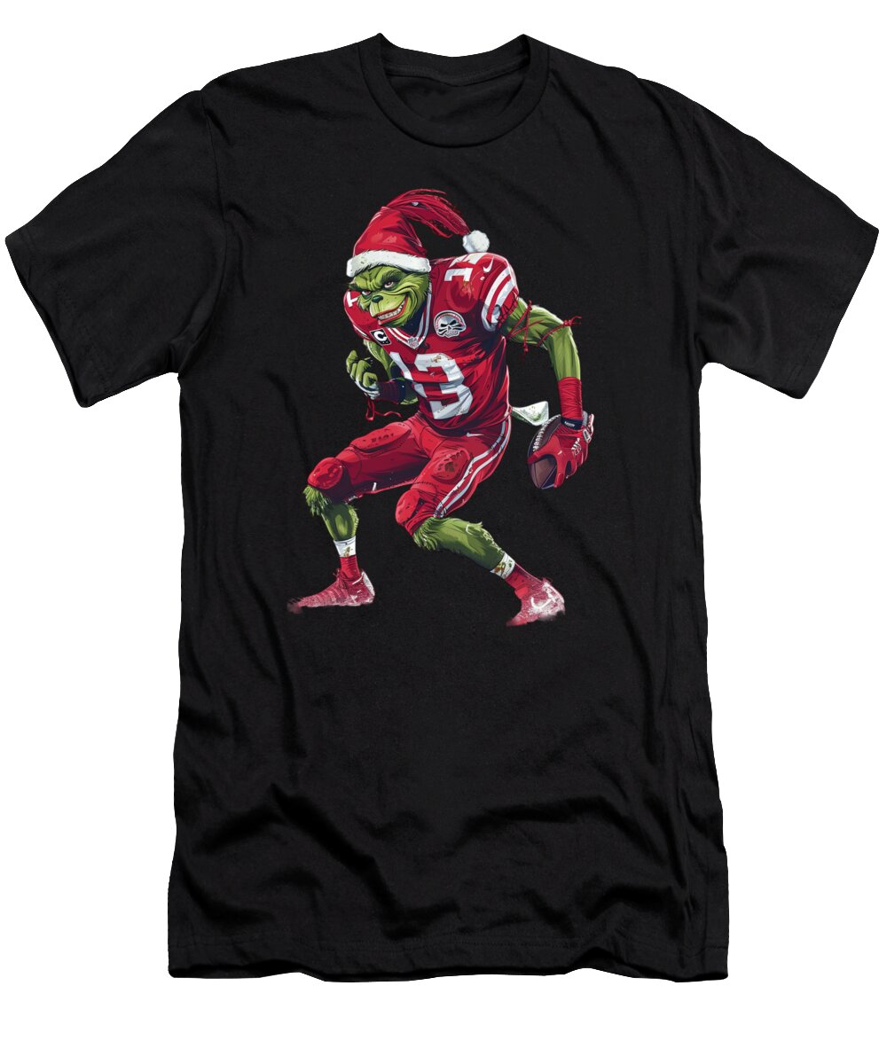 1 the Grinch Vs Cleveland Indians Logo Battle Rush T-Shirt