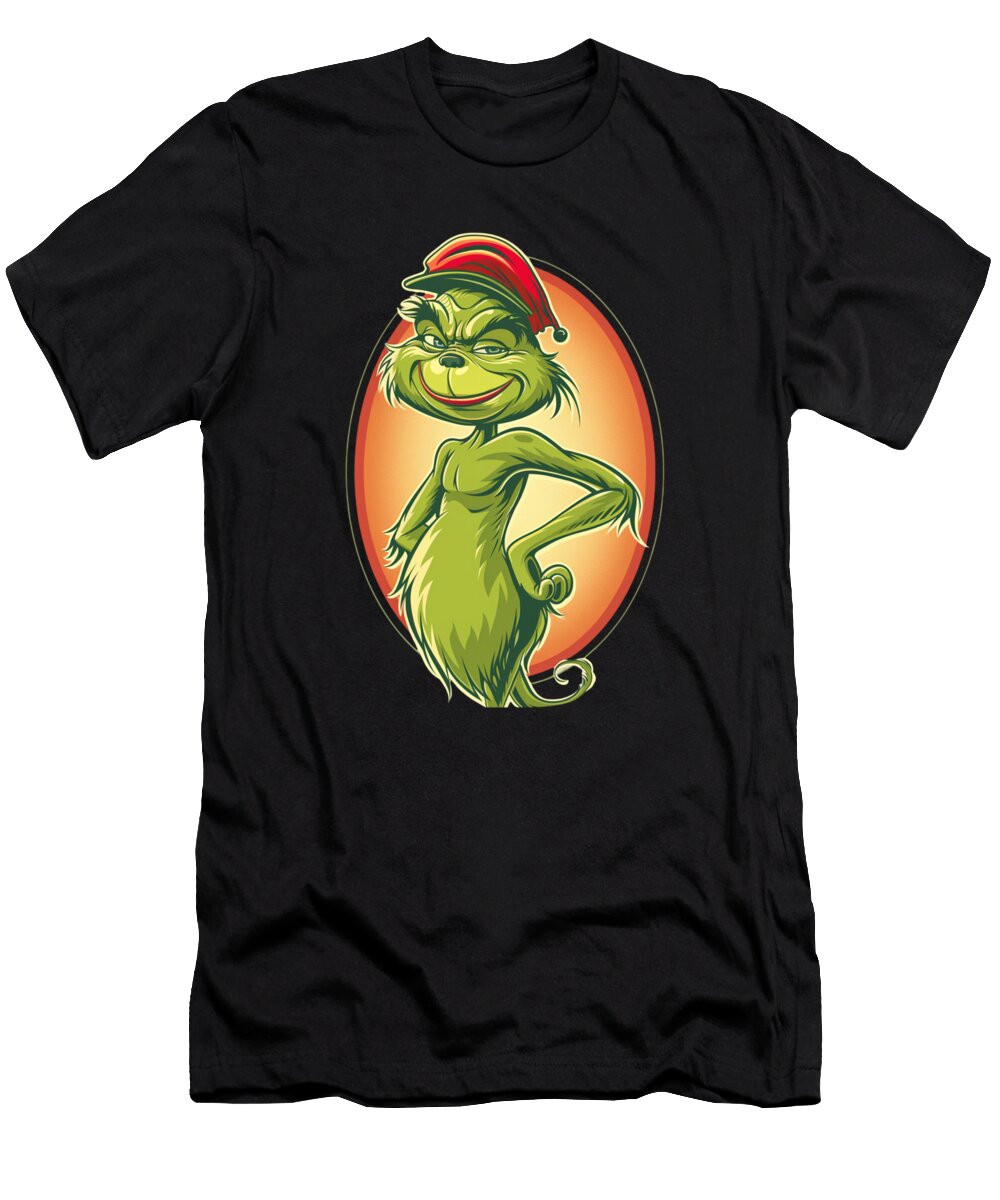 1 the Grinch Vs Cleveland Indians Logo Challenge Rush T-Shirt