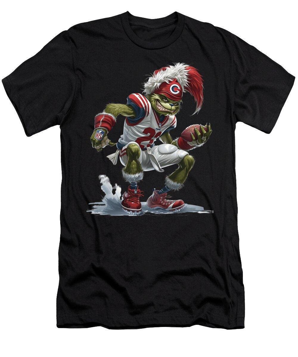 1 the Grinch Vs Cleveland Indians Logo Clash Rush T-Shirt
