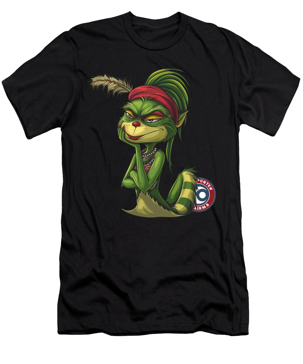 1 the Grinch Vs Cleveland Indians Logo Contest Rush T-Shirt